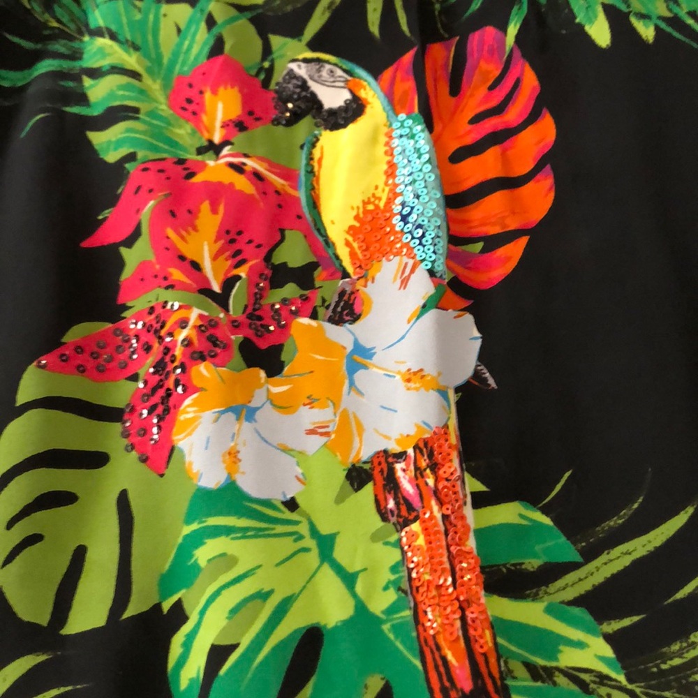 INC Black Floral Maxi Dress - Picture 3 of 7